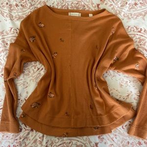 Altar’d State orange floral Top